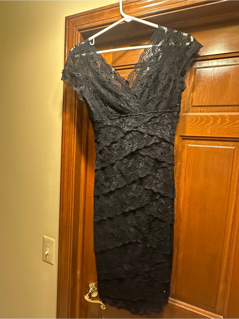 Black Lace Sheath Dress - Elegant Women's Evening Dress